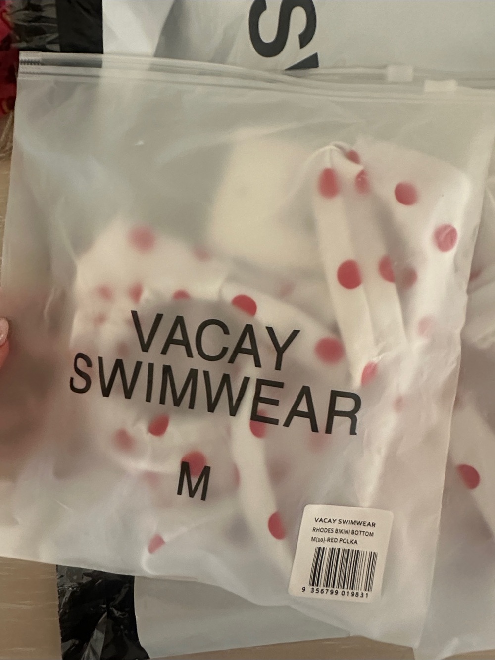 White Polka Dot Underwire Bikini — Red Dot Print - Picture 5 of 5